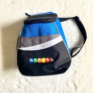 M&Ms logo insulated sling bag
